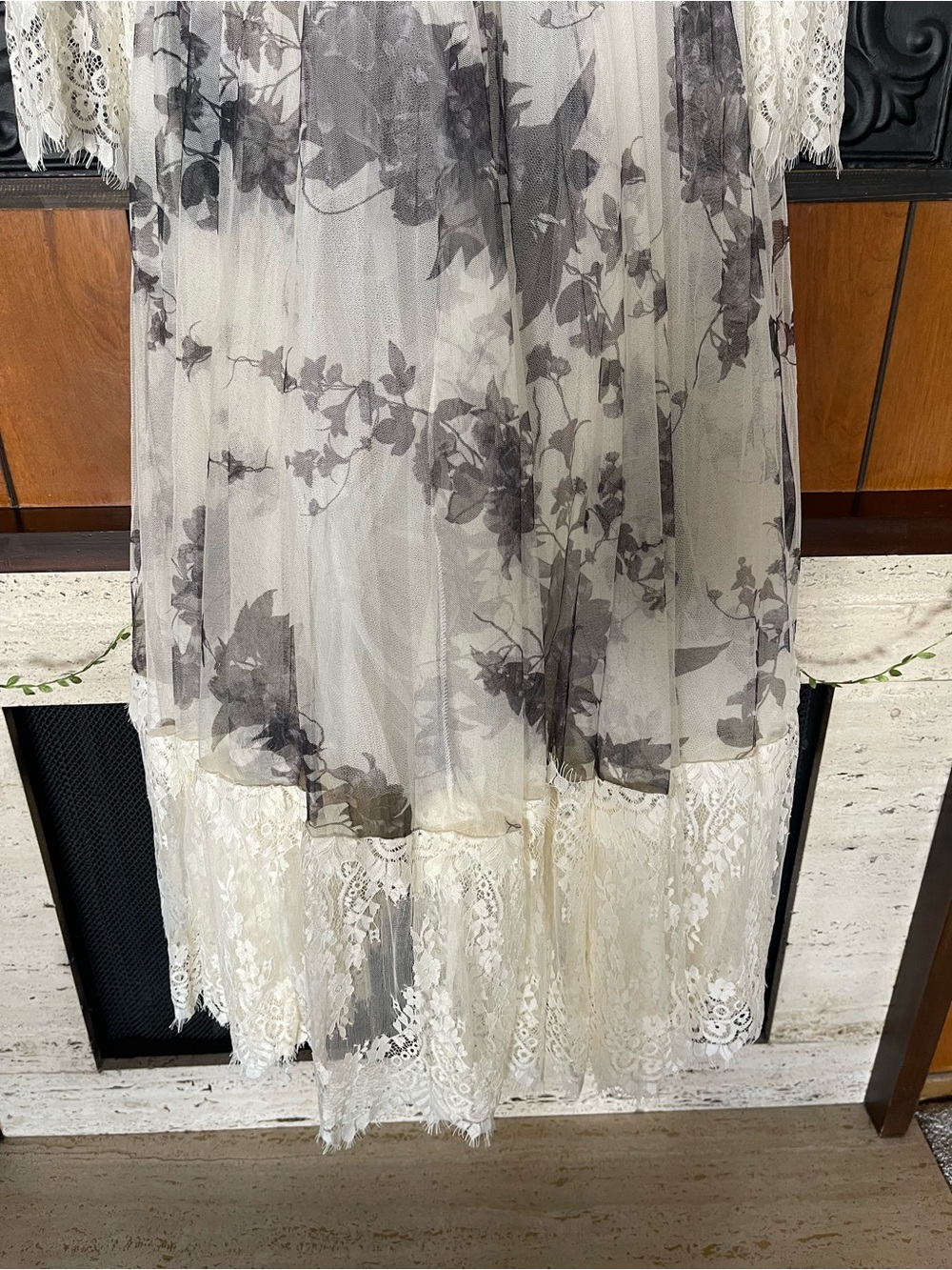 Widow Dance with Death Maxi Dress in Ivory Floral. NWT - Picture 5 of 7